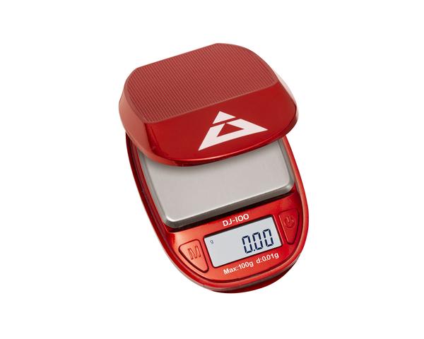 DJ-100-RD Miniscale- Red 100G X 0.01G - On Balance