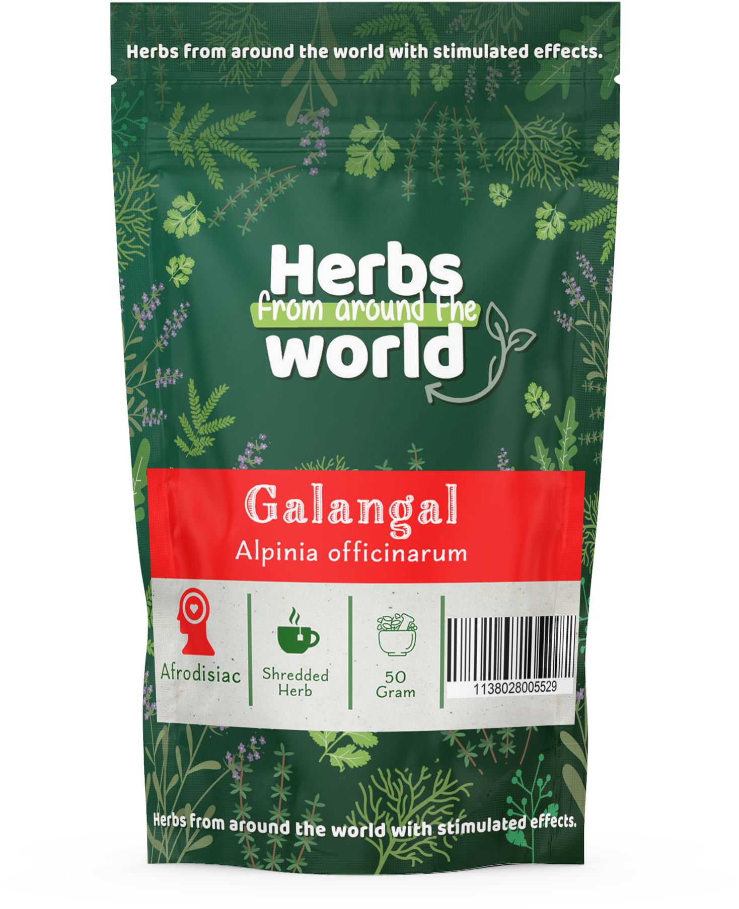 Galangal - Alpinia officinarum shredded wortel
