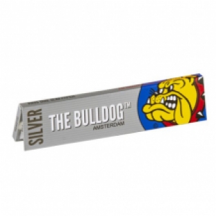 The Bulldog – Smoking Paper + Filter Silver (display 24x)