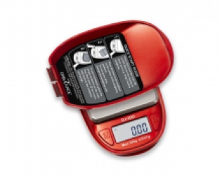 DJ-100-RD  Mini - Rood 100G X 0.01G - On Balance