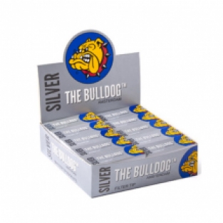 The Bulldog – Filter Tips Silver (display 50x)